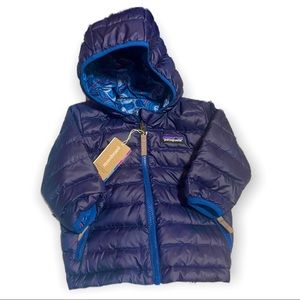 Patagonia Baby Reversible Down Sweater Hoodie Jacket